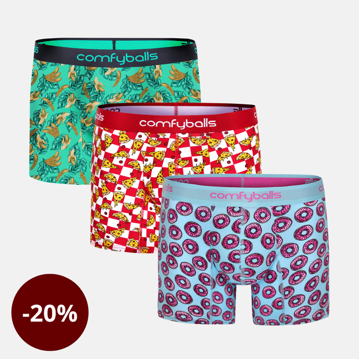 Donut - Banana - Pizza Tilboð (3 STK) Long sídd - Comfyballs.is