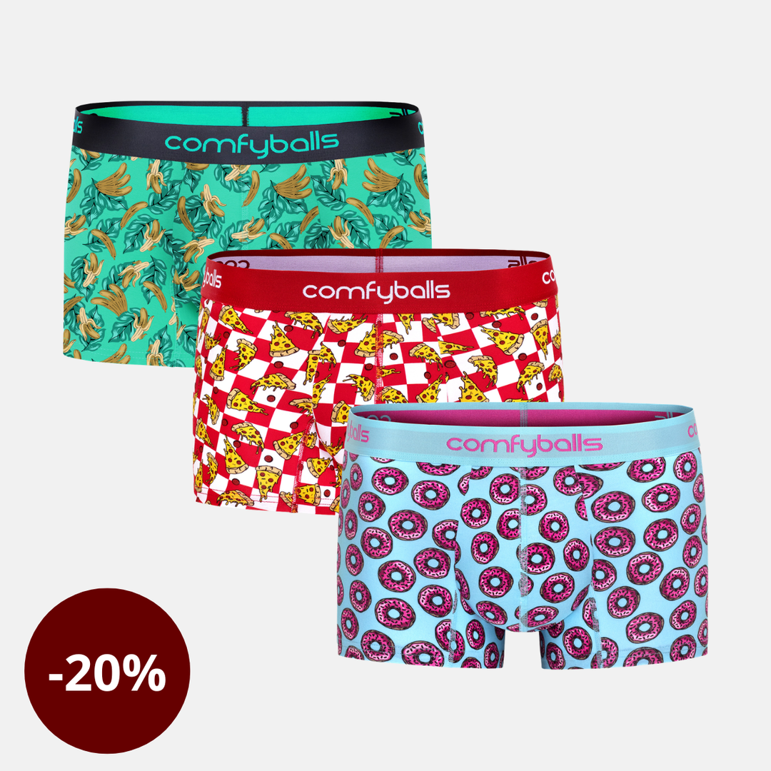 Donut - Banana - Pizza Tilboð (3 STK) Regular sídd - Comfyballs.is