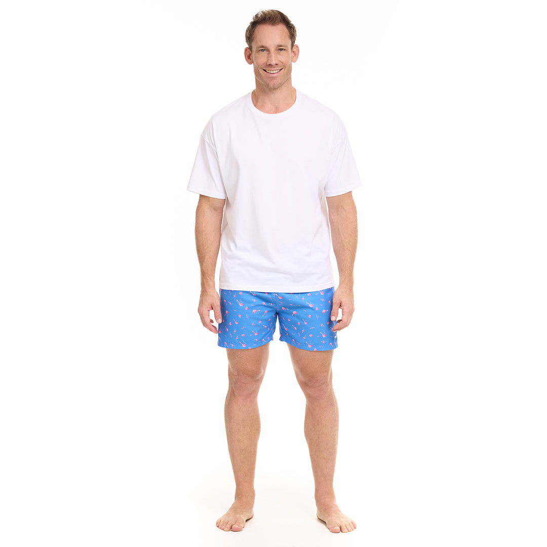 Blue Flamingo Sundbuxur - Comfyballs.is