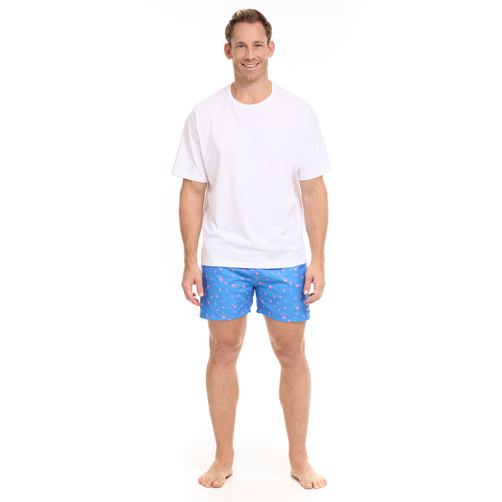 Blue Flamingo Sundbuxur - Comfyballs.is