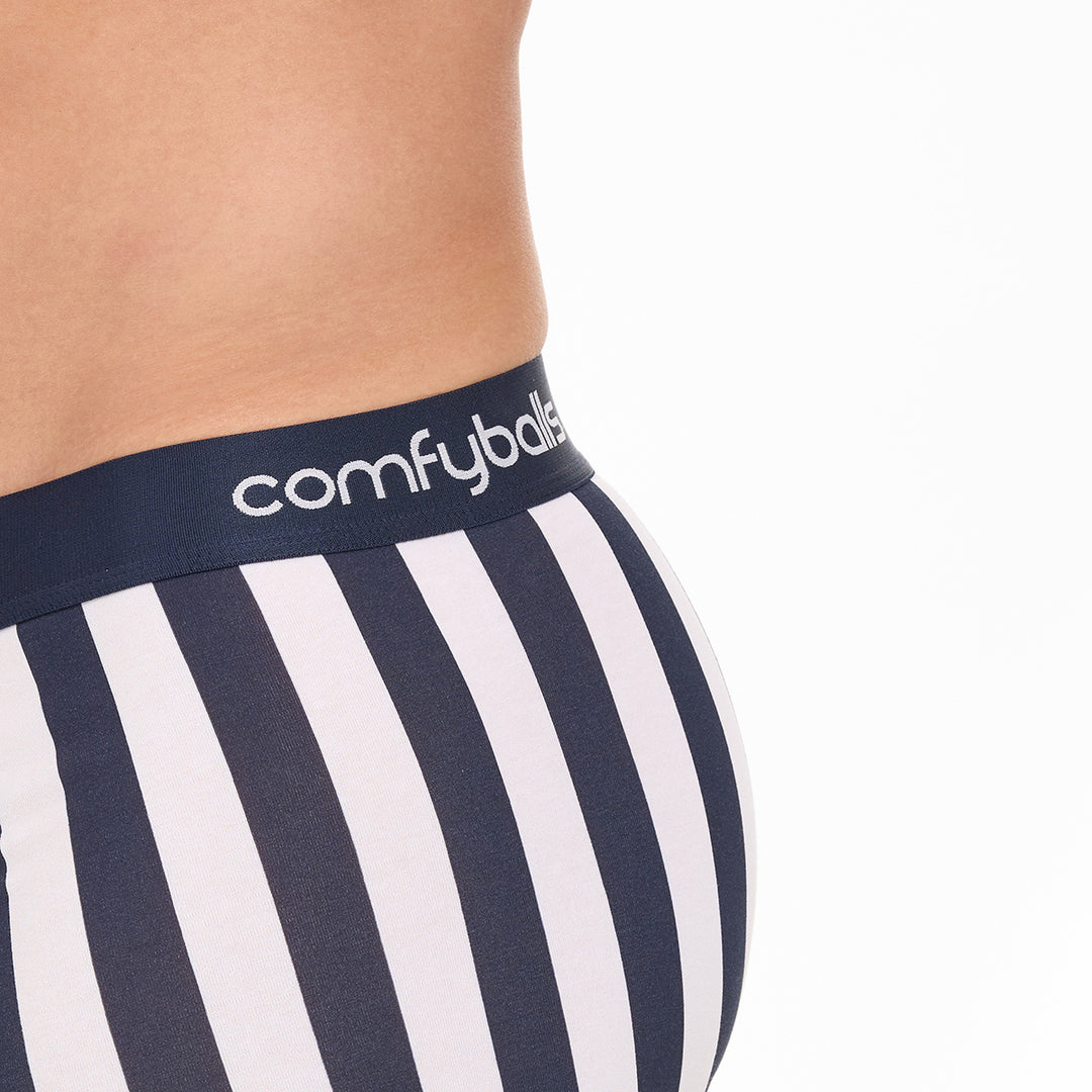 Navy Stripe Cotton - Comfyballs.is