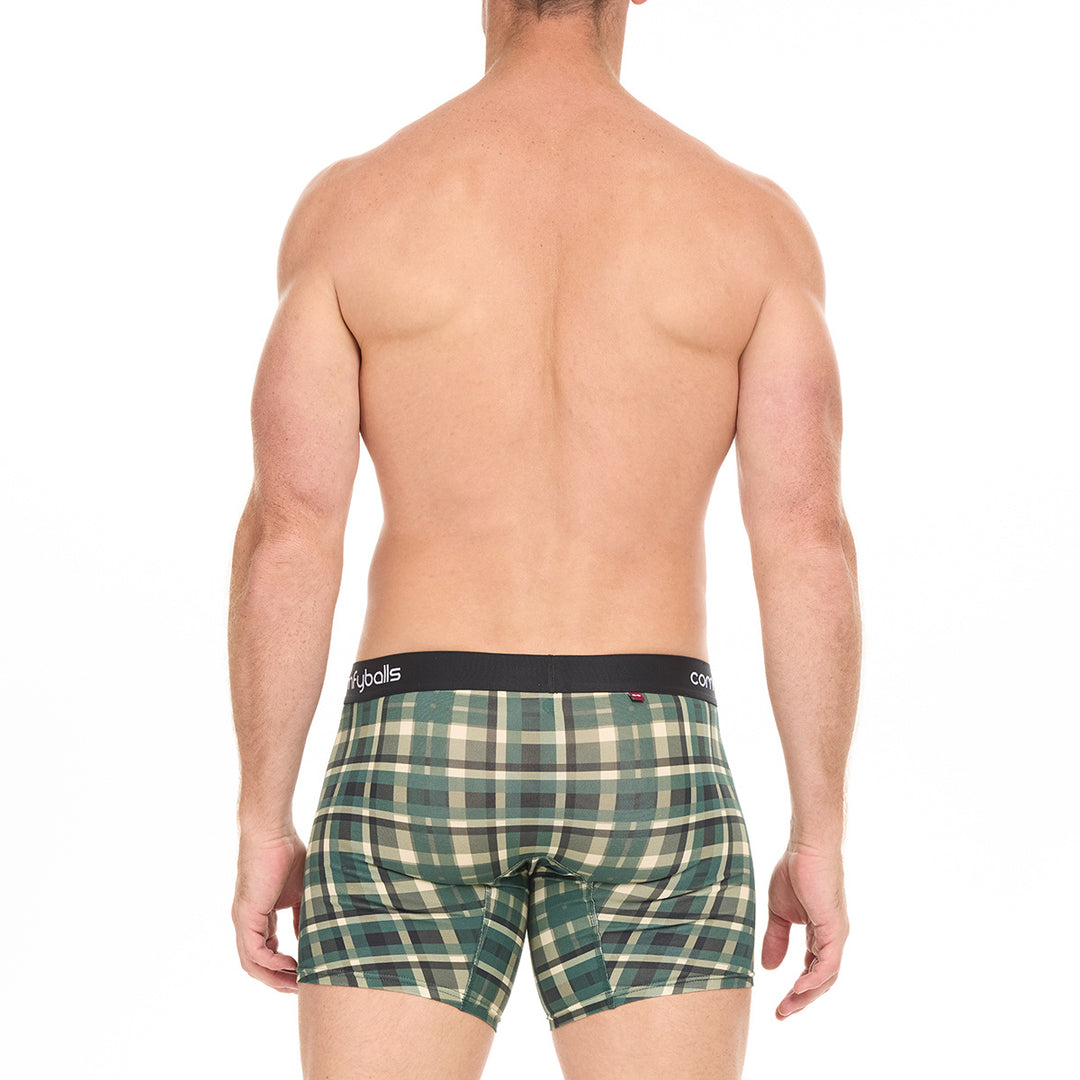 Green Checkered Cotton - Comfyballs.is