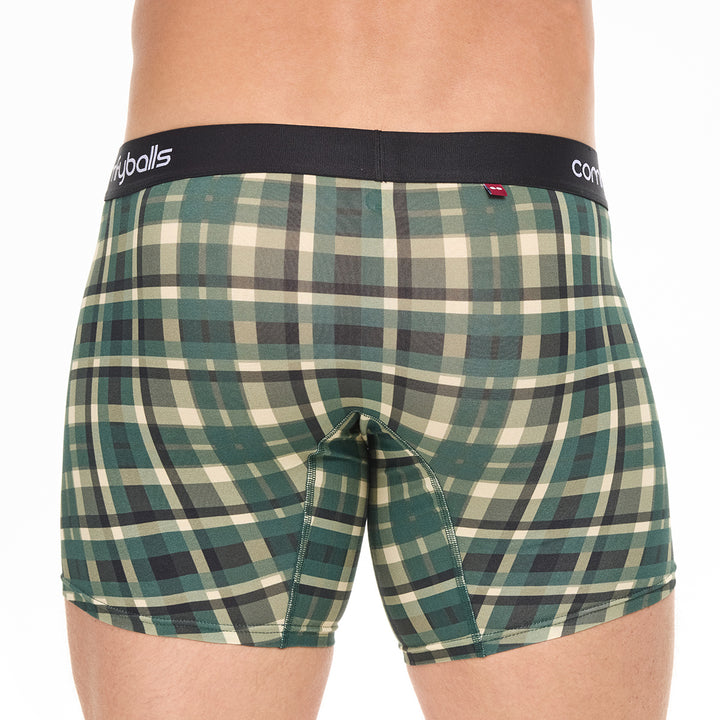 Green Checkered Cotton - Comfyballs.is
