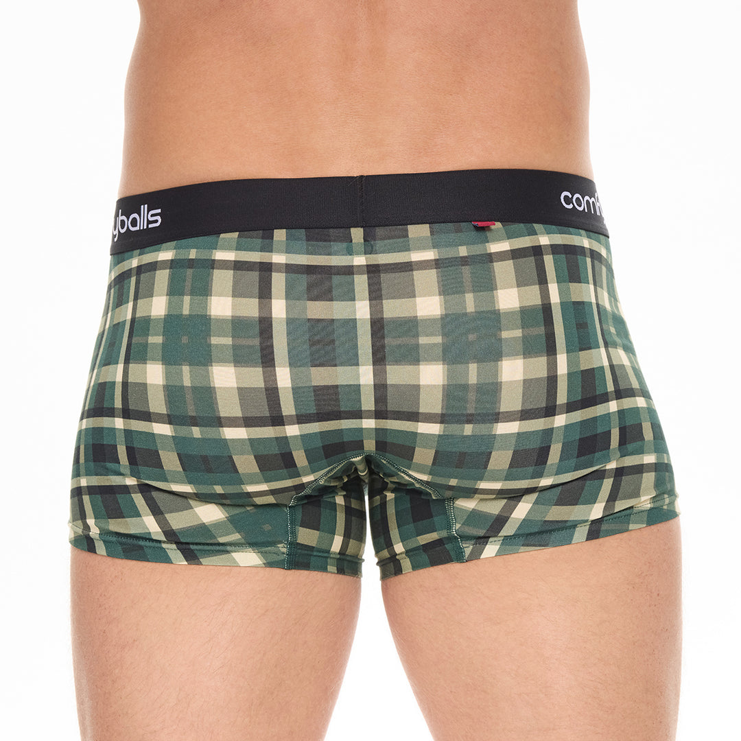 Green Checkered Cotton - Comfyballs.is
