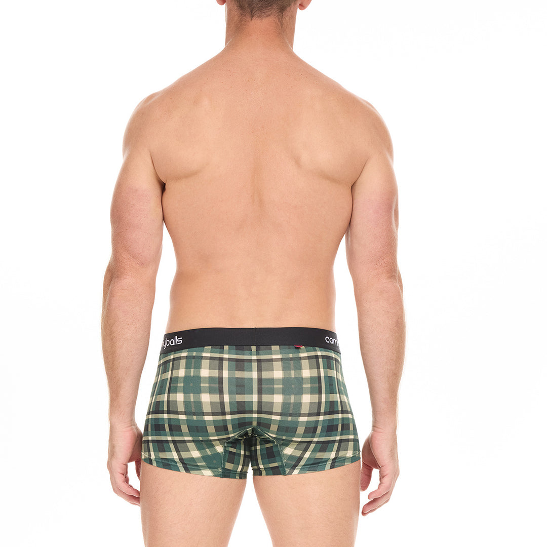 Green Checkered Cotton - Comfyballs.is