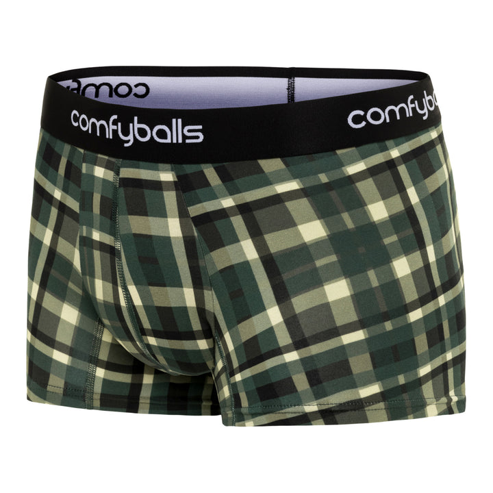 Green Checkered Cotton - Comfyballs.is