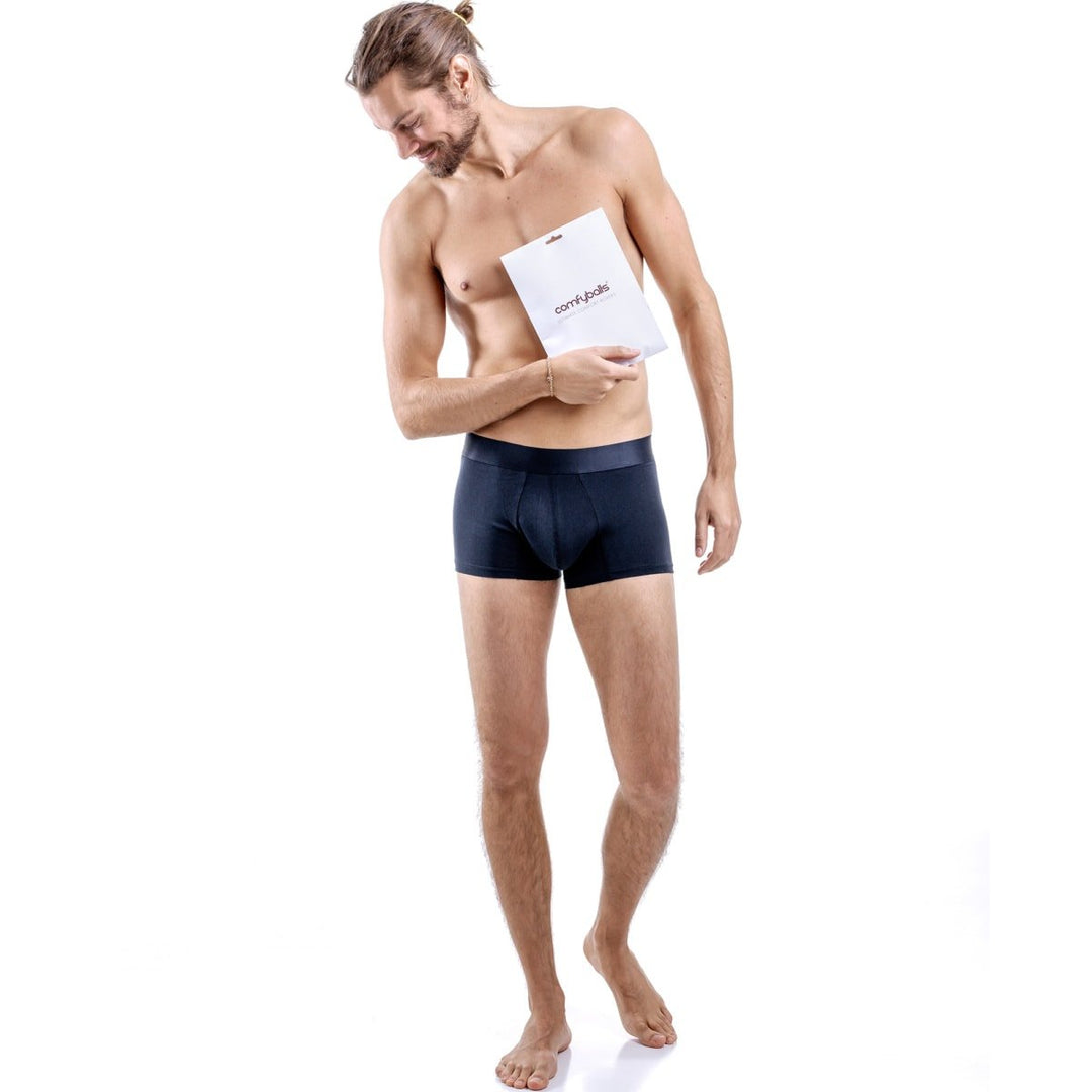 Navy No-Show Cotton - Comfyballs.is