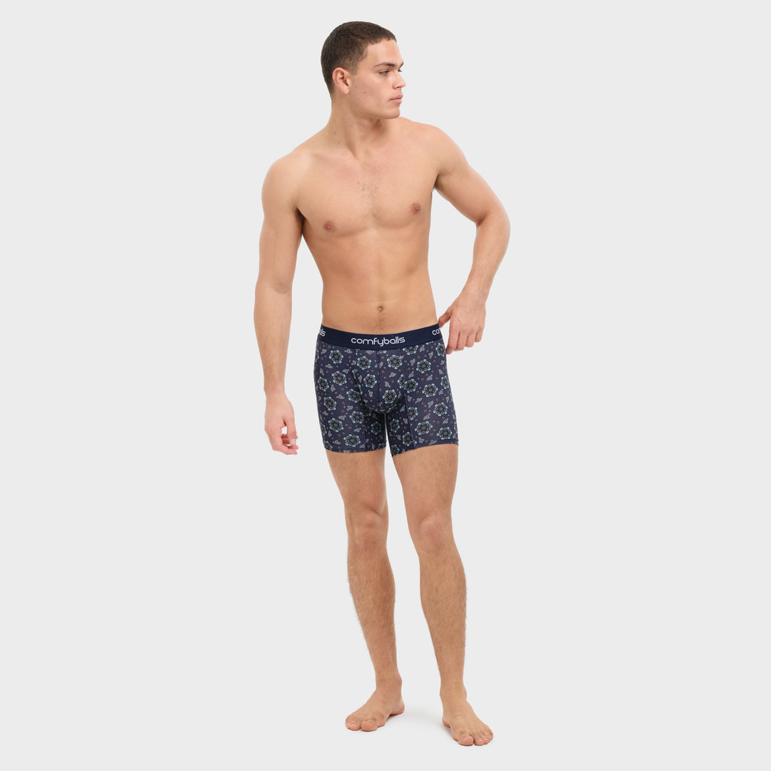 Paisley Blue Cotton - Comfyballs.is