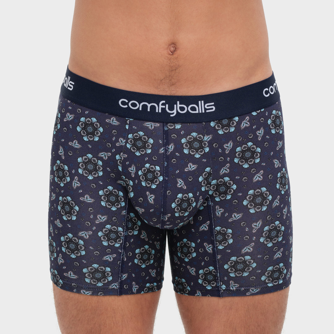 Paisley Blue Cotton - Comfyballs.is