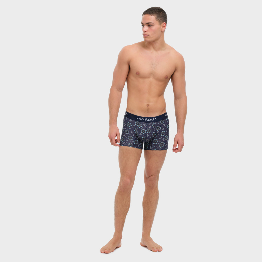 Paisley Blue Cotton - Comfyballs.is