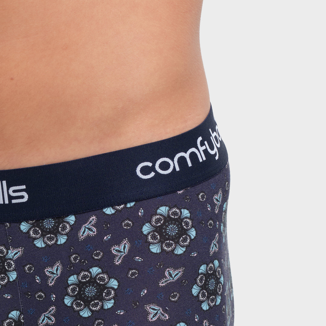 Paisley Blue Cotton - Comfyballs.is